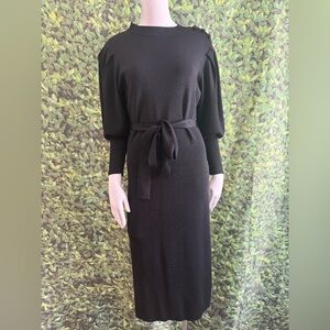 Eva Mendes for New York & Company Black Long Sleeve Dress